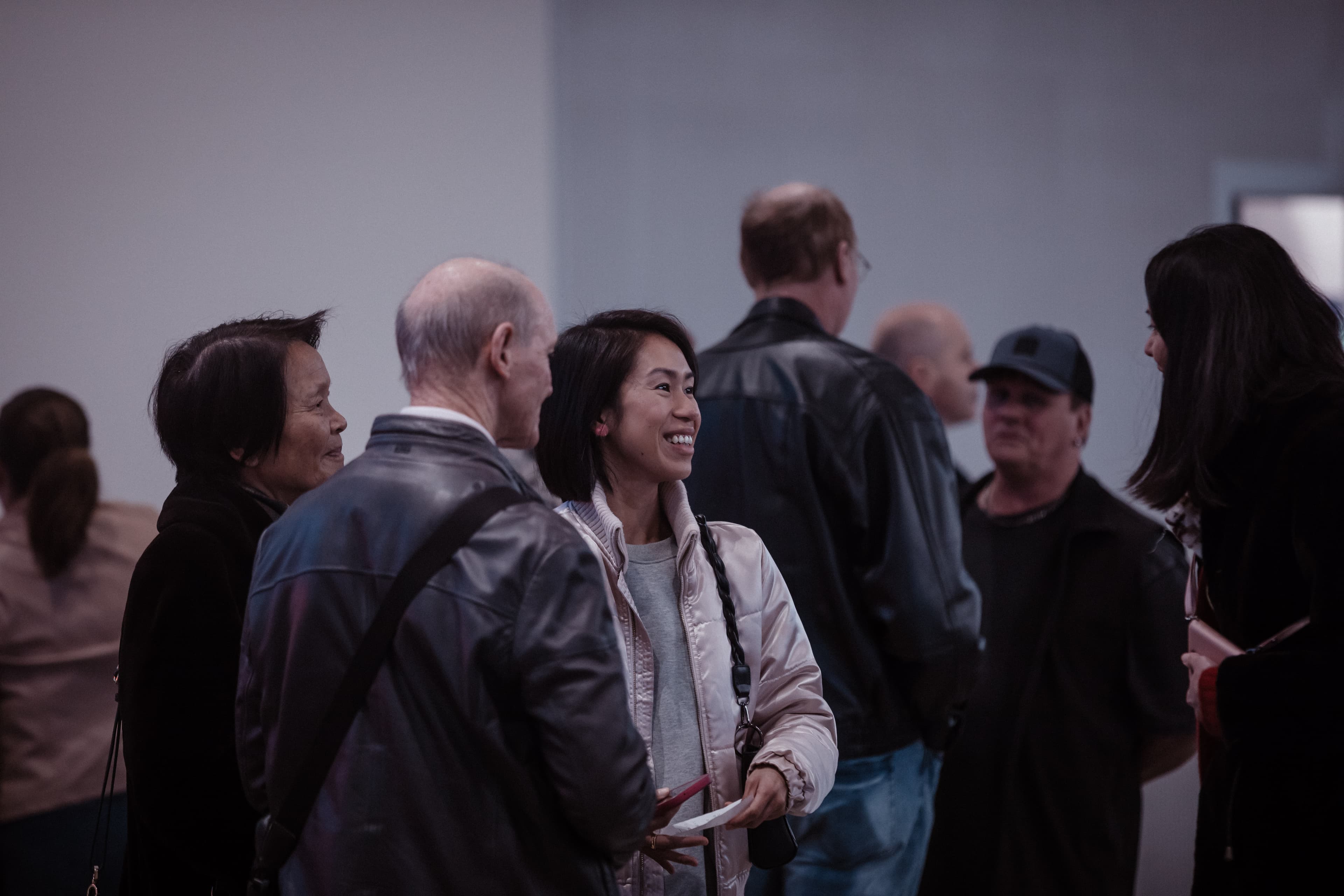 people in the foyer
