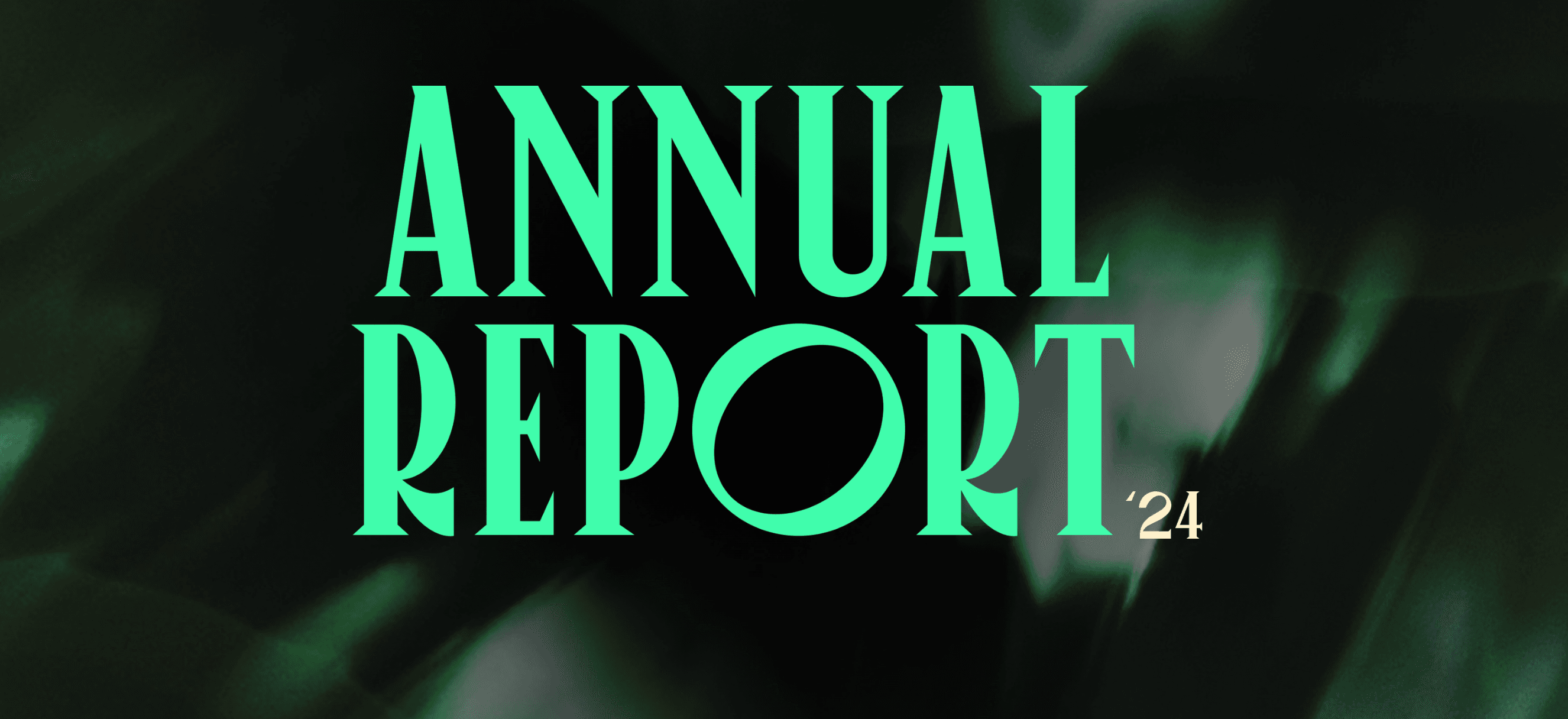 Green Annual Report logo on dark green background