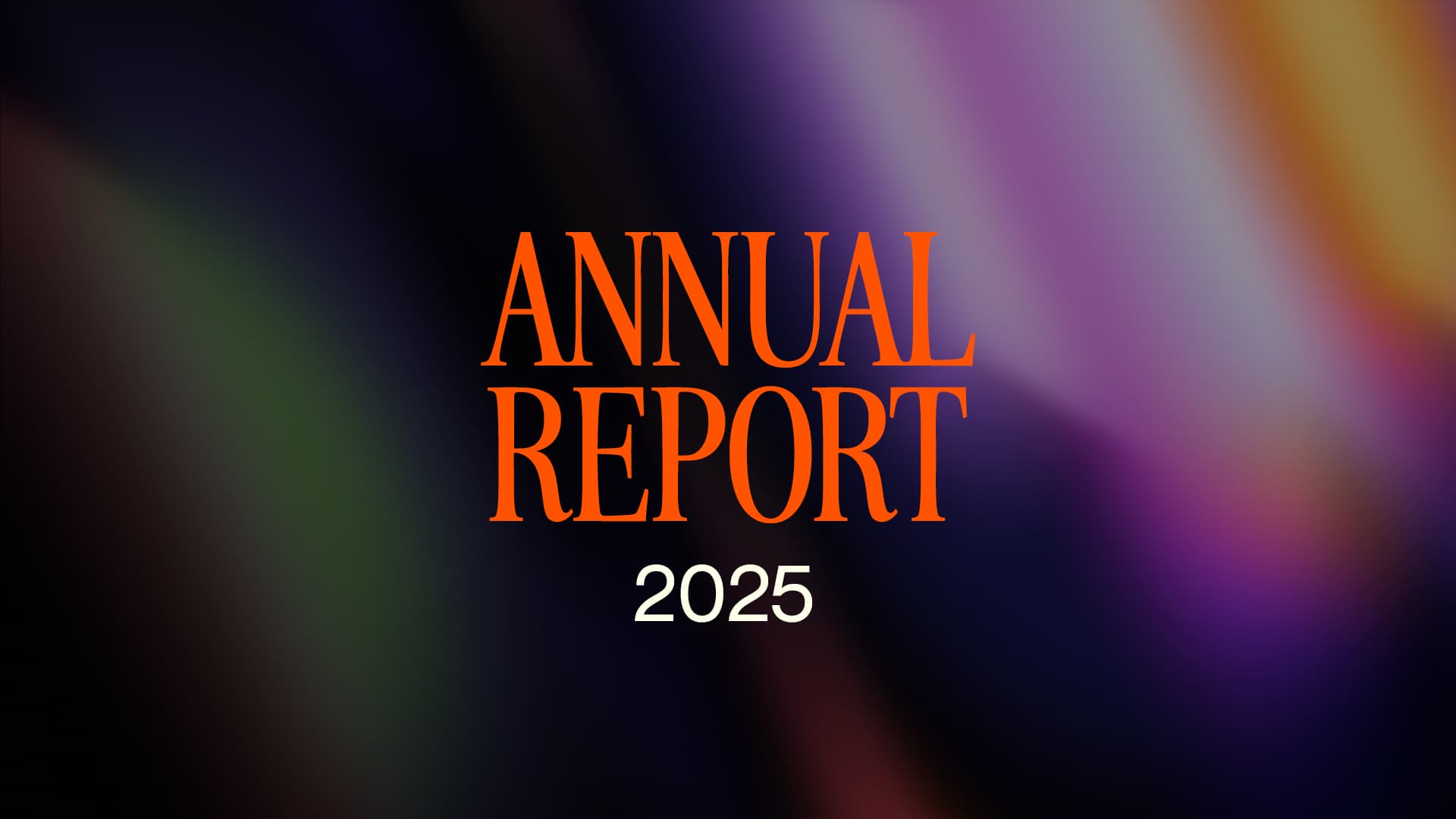Annual Report header