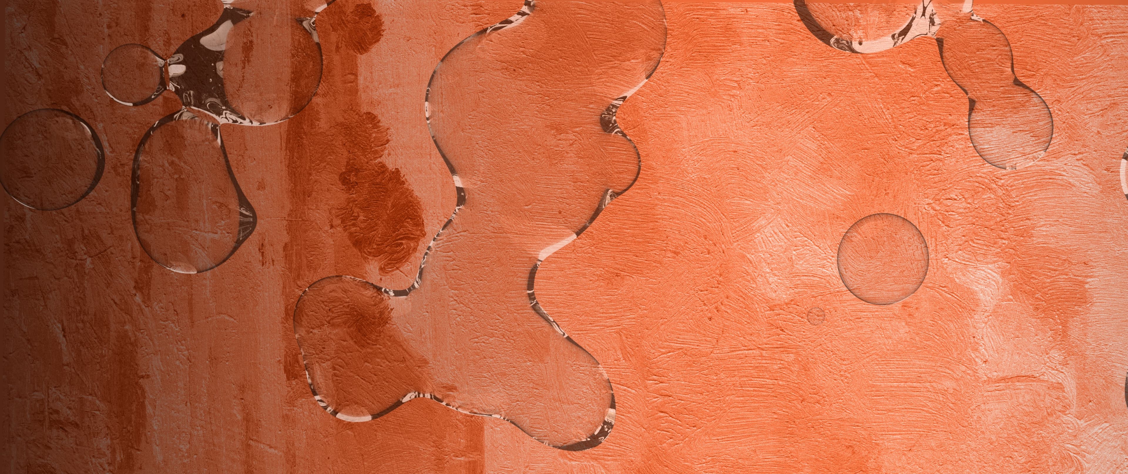 Expansion orange background with oil overlay