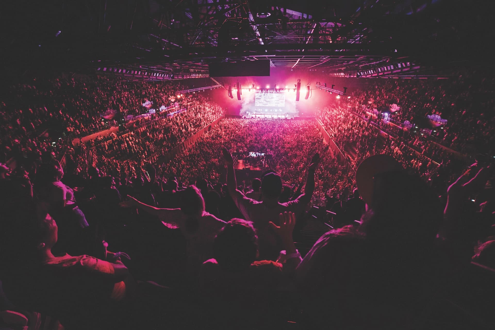 people in a stadium