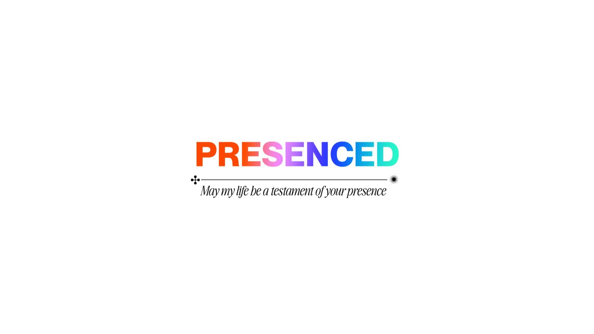 Presenced Lockup on white background