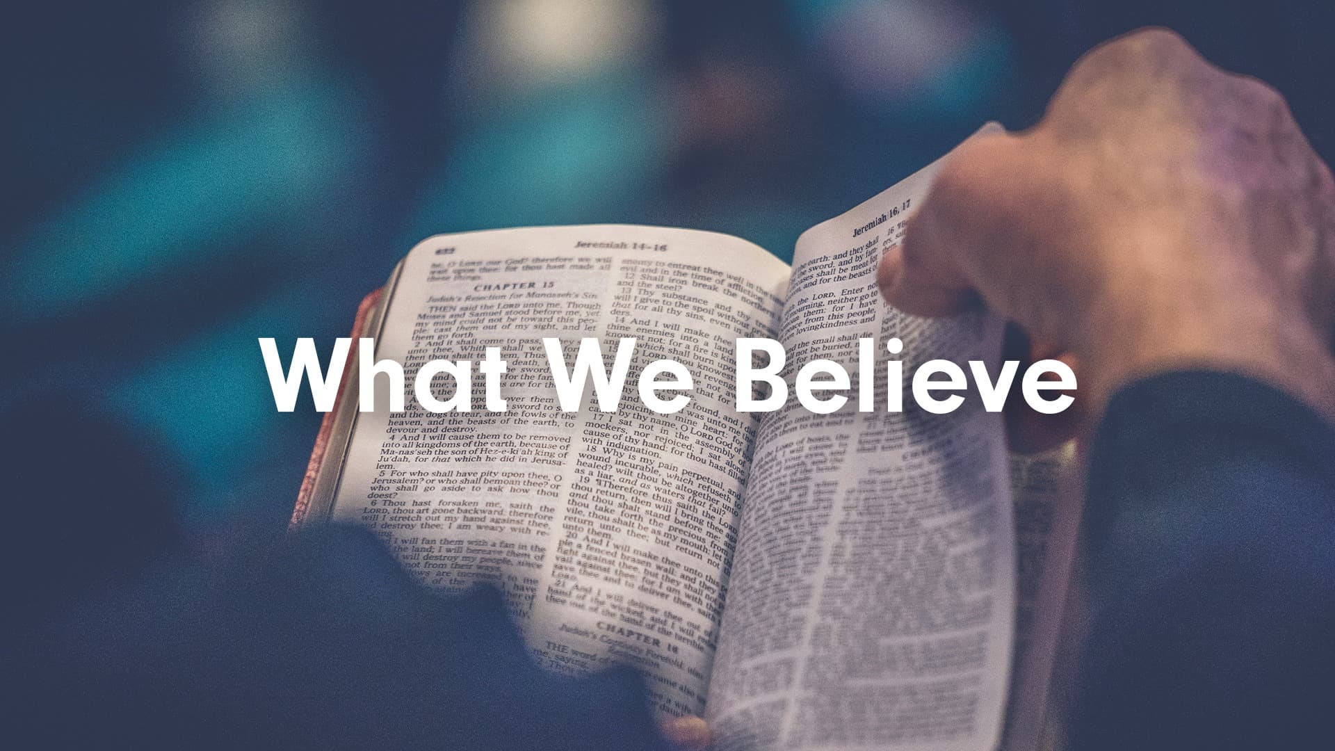 Someone reading their bible 