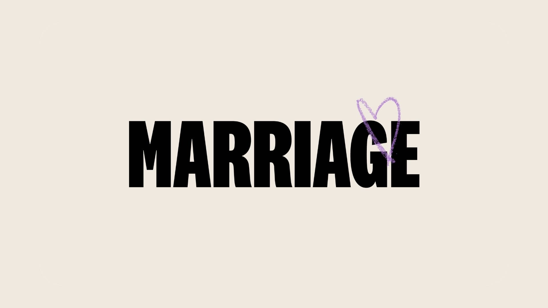 Marriage on beige background